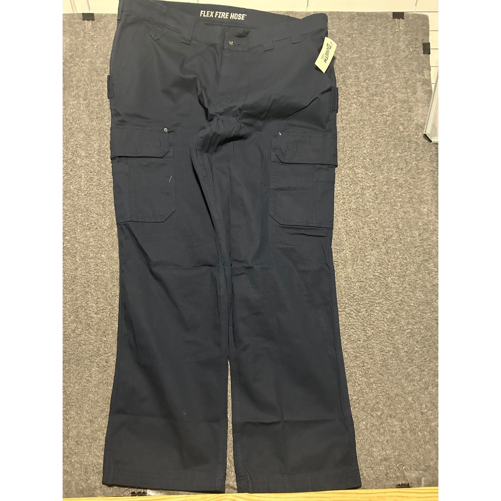 Duluth trading co flex fire hose relaxed fit cargo pants mens navy fit 44X34